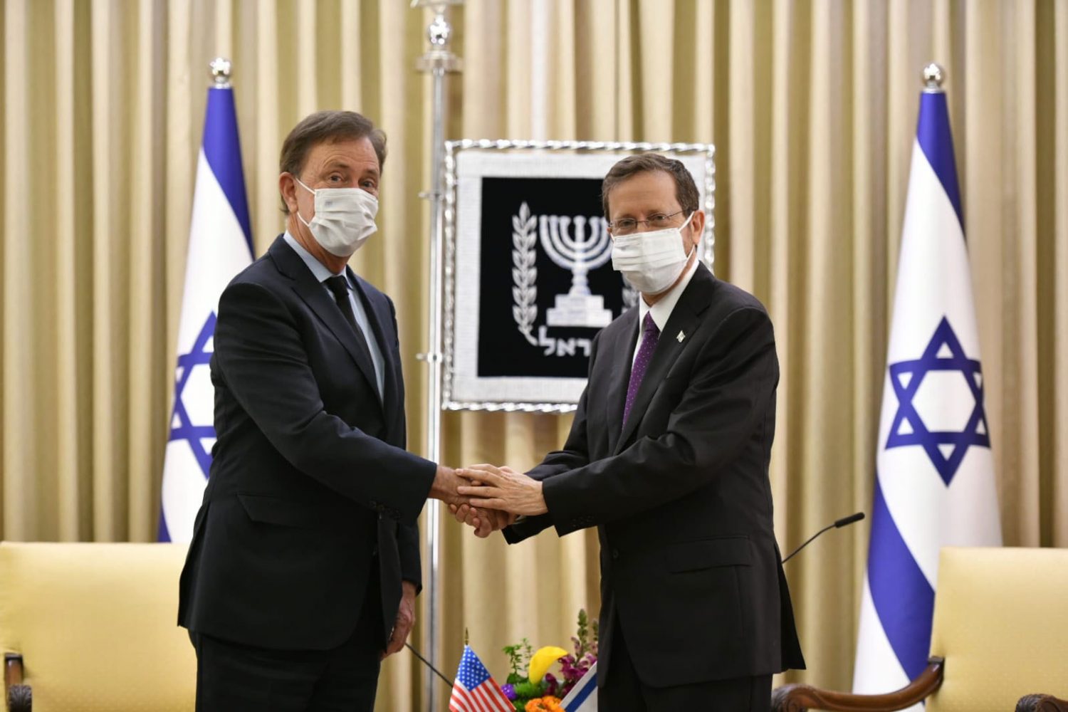 Israel Delegation - Governor Lamont and Israeli President 2