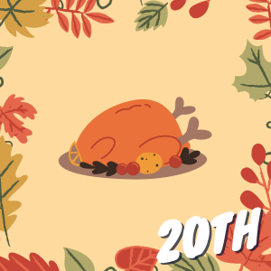 Friendsgiving Food & Celebration Logo